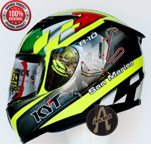 HELM KYT R10 MOTIF// SAN MARINO // ORIGINAL// TERLARIS// FULL FACE TERPOPULER