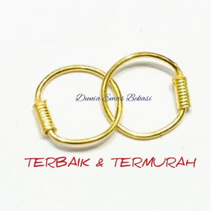 Anting Kenip Bayi 1/4 Gram Emas 24 Karat. (Sebelah Saja) Q91 Termurah