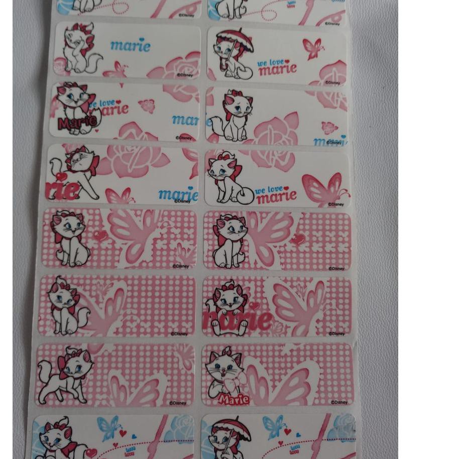 

MHI Stiker Label Nama Name Sticker Waterproof Anti Air MARIE CAT Special Order