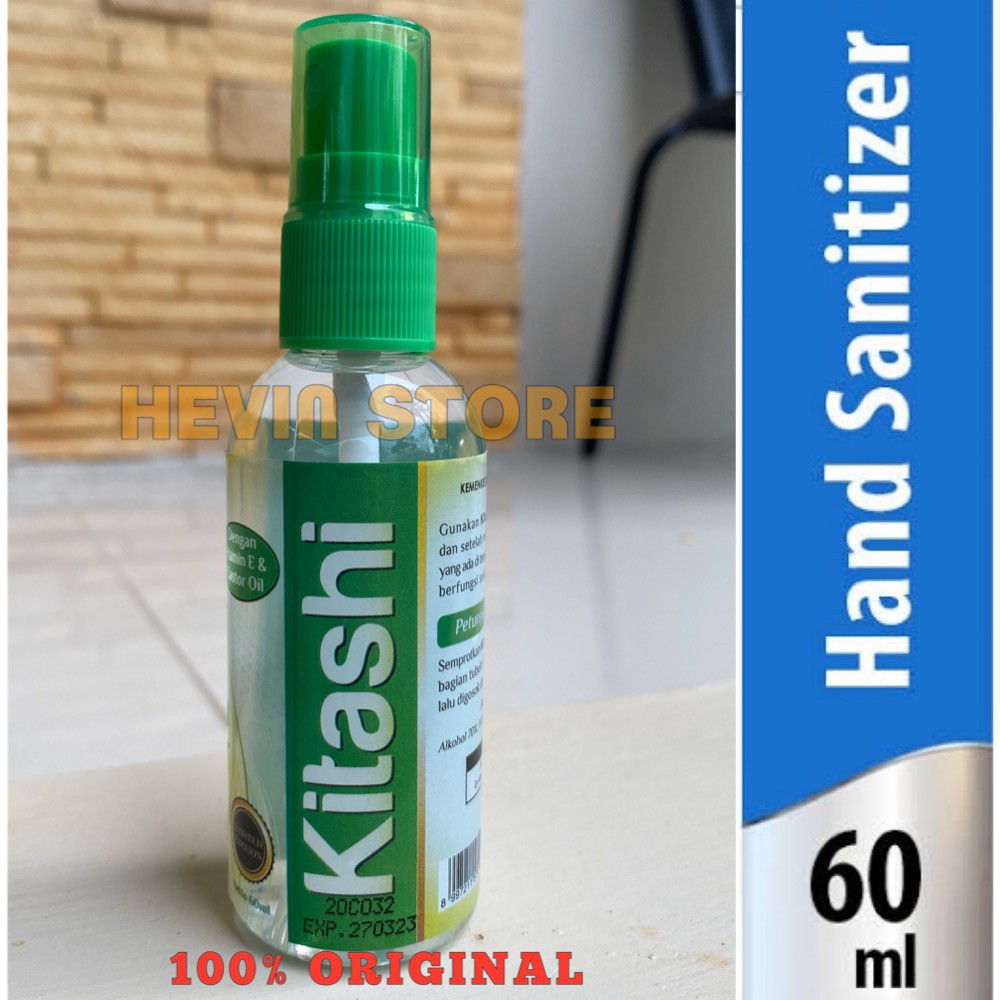 HAND SANITIZER KITASHI 60ML SPRAY TROPICAL OCEAN ORIGINAL