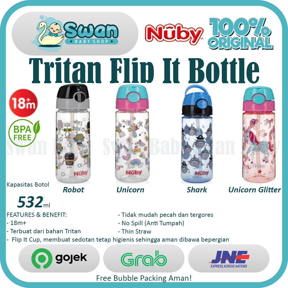 Nuby Tritan Flip It Cup / Botol Minum Anak