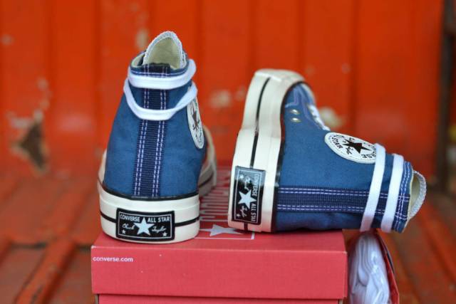 TERBARU!! SEPATU CONVERSE 70S HIGH BLUE WHITE EGRET (for man&amp;women)