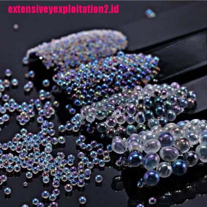 &lt; E2id &amp; &gt; 10g / Pak Manik Bola Bubble Resin Mini Untuk Dekorasi Nail Art DIY