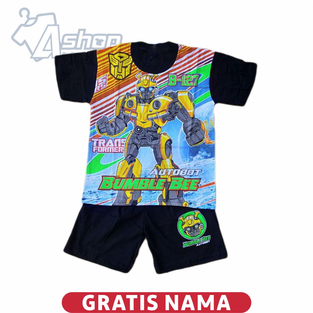 Baju Anak Setelan Bumblebee