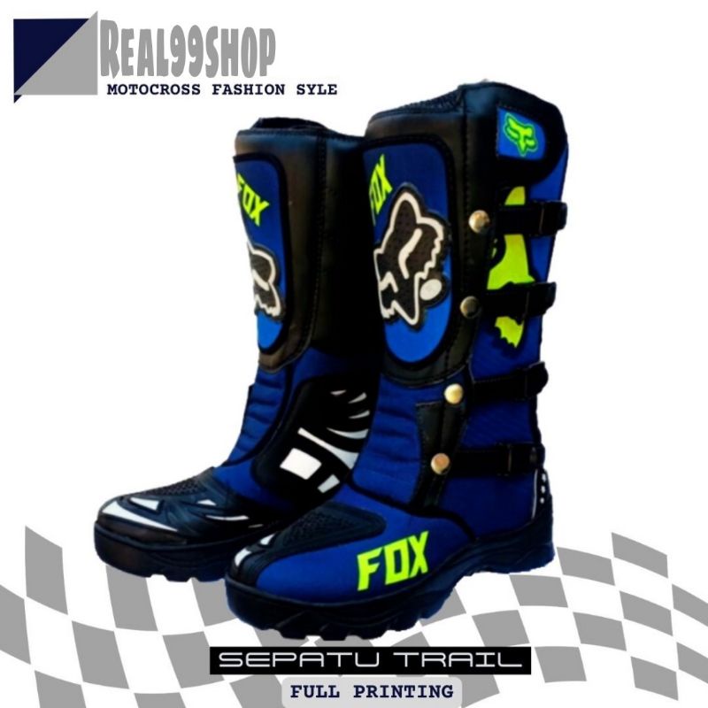 Sepatu boots adventure Motor Cross Trail Spatu Motocross Touring Trabas