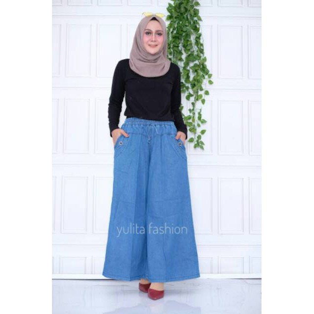 KULOT JEANS PANJANG JUMBO &amp; STANDART