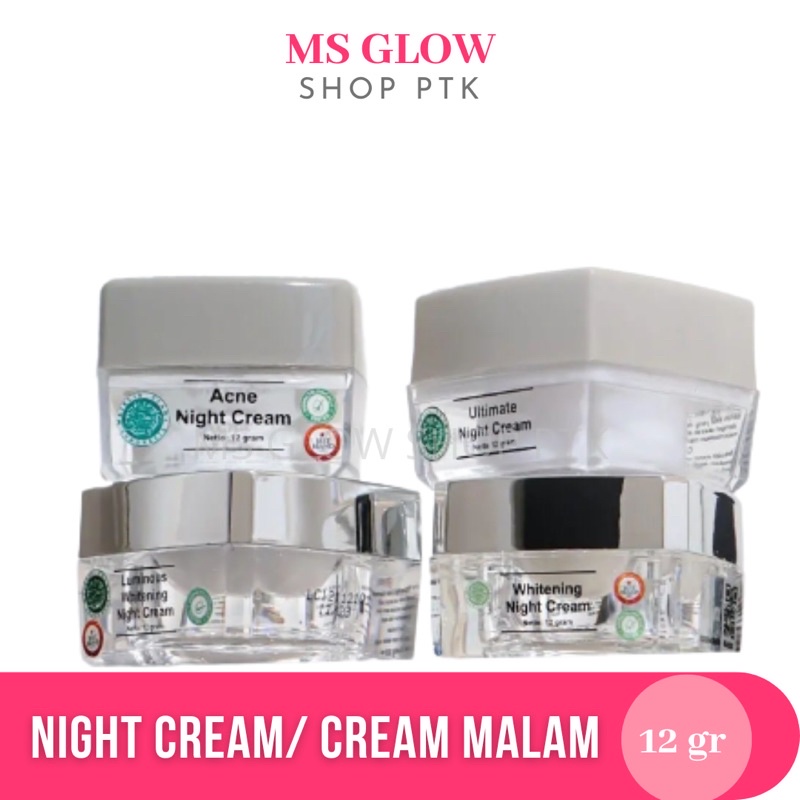 NIGHT CREAM MS GLOW ECER / CREAM MALAM MS GLOW ECER