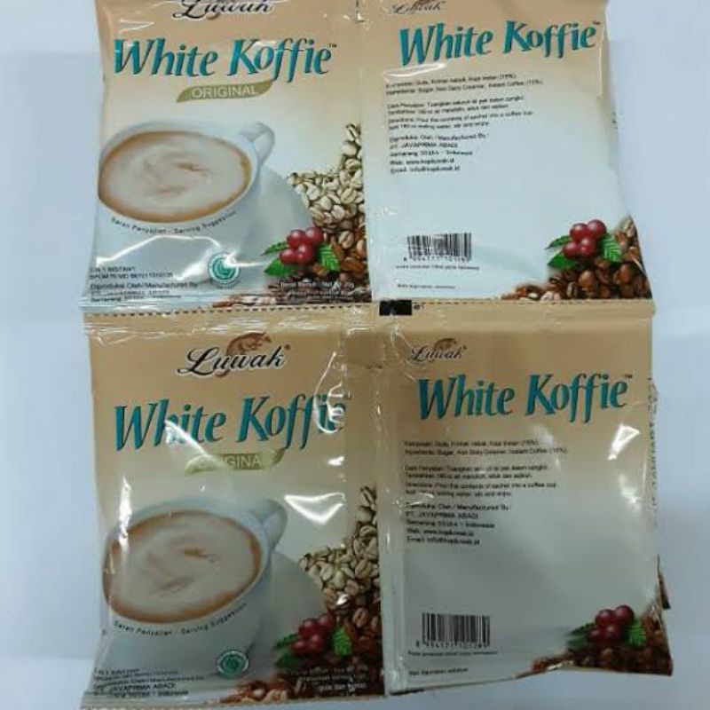 

luwak white coffe sacet