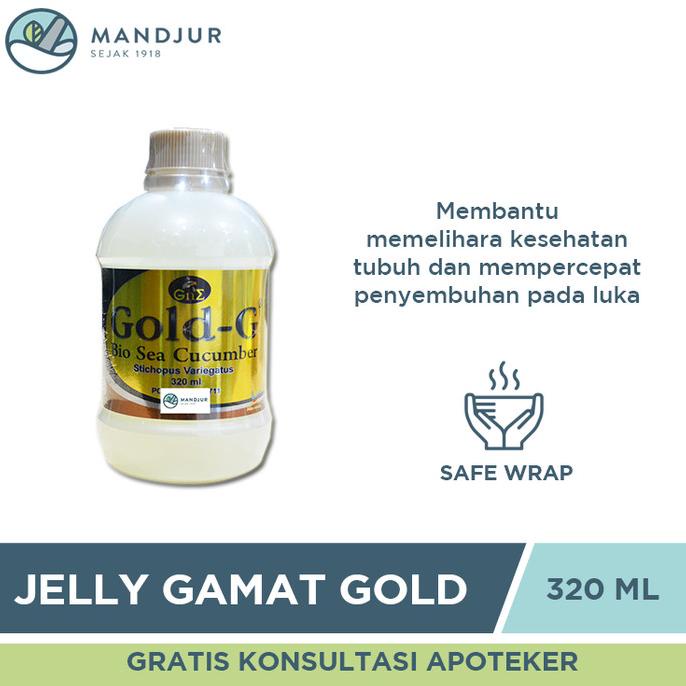 

TERBARU Jelly Gamat Gold G Sea Cucumber 320 mL - Ekstrak Teripang Laut Asli /OBAT HERBAL ASAM URAT/OBAT HERBAL PELANGSING/OBAT HERBAL KOLESTEROL/OBAT HERBAL DIABETES