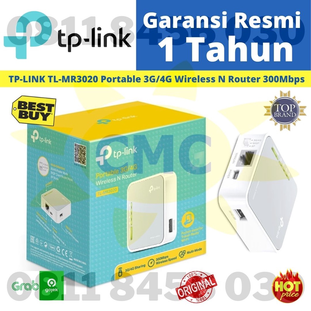 Wireless N Router Portable 3G 4G TP Link TL-MR3020 TPLink TL MR 3020