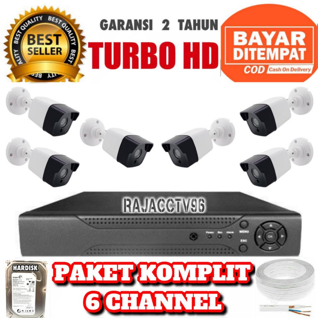 PAKET CCTV 8CHANNEL 6CAMERA 6CHANEL 6KAMERA 5MP IC SONY FULL HD 1080P KOMPLIT TINGGAL PASANG