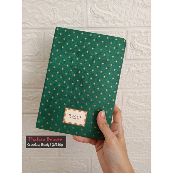 

Gucci memoire notebook size 18x12