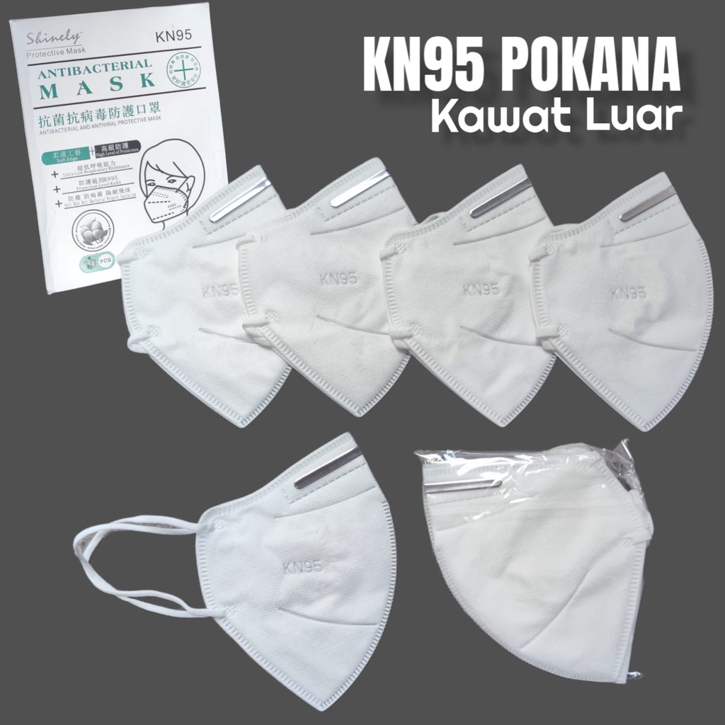 KN95 POKANA KAWAT LUAR BOX ISI 10 - MASKER KN95 5PLY EARLOOP HYBRID WING BUTTERFLY