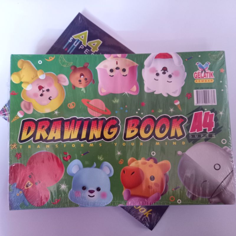 BUKU GAMBAR a4 -dRAWING bOOK gelatik kembar/alat menggambar