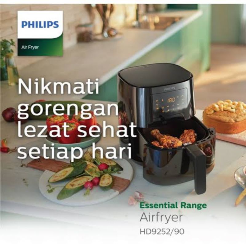 AIR FRYER AIRFRYER PHILIPS HD 9252 HD9252 / 90 /90 9252/90 HD9252/90 0,8 KG 4,1 LITER SPECTRE COM DI