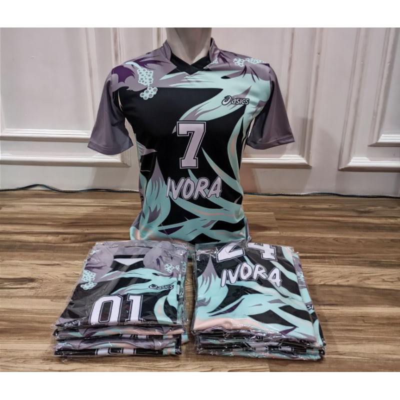 baju volly kaos olahraga jersey bola voli fullprinting team isi 6,8,12