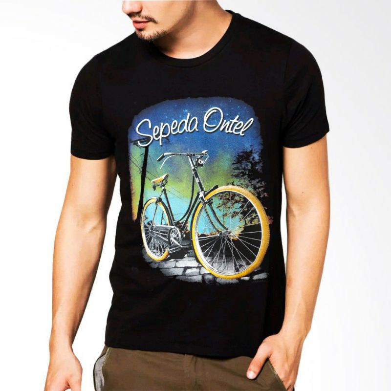 Kaos Distro sepeda Ontel / kaos sepeda ontel / kaos gambar sepeda ontel / kaos ontel / kaos sepeda