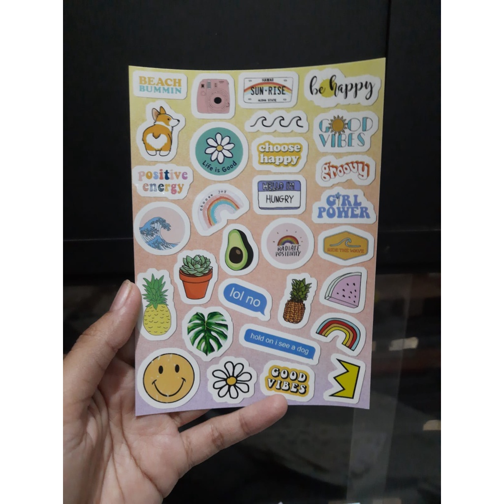 Sticker Tumblr Aesthetic Deco Glossy