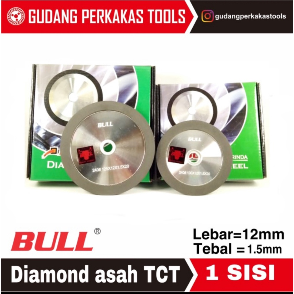 Bull Diamond wheel asah TCT Bull #240 Hijau