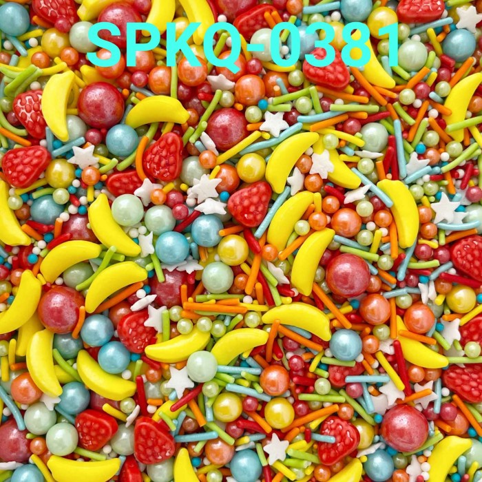 

SPKQ-0381 SPRINKLES SPRINKLE 250GR BUAH STROBERI STRAWBERRY PISANG OBRAL DISKON