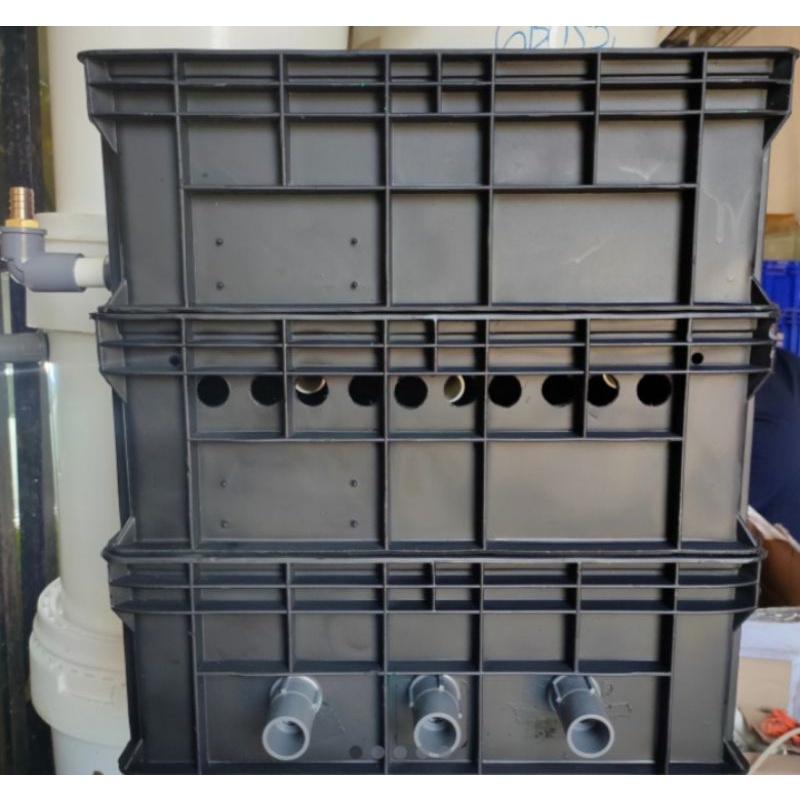 TRICKLE BOX FILTER KOLAM IKAN HITAM 3 SUSUN