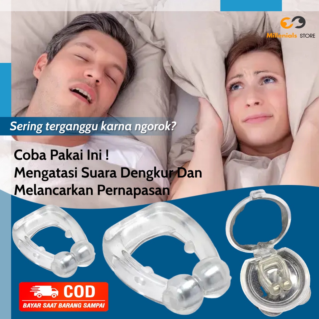 Alat Anti Dengkur Ngorok Saat Tidur Noseclip Magnetic Snore Stopper Penghilang Ngorok Dan Mendengkur