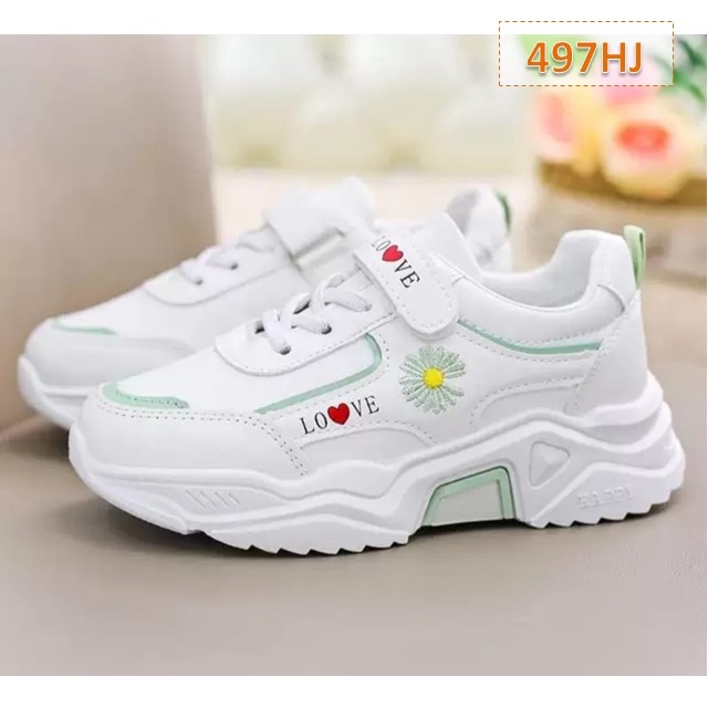 Sepatu Sneakers Anak My Sun Cewek Cowok Pink Hitam Hijau (497)