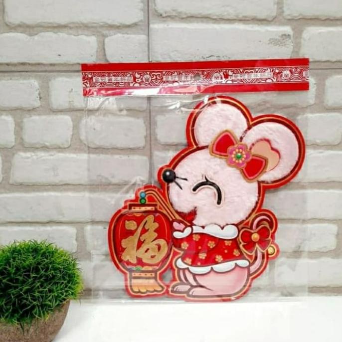 

Tempelan Imlek Tahun Baru Shio Tikus / Hiasan / Stiker / Murah / Baru