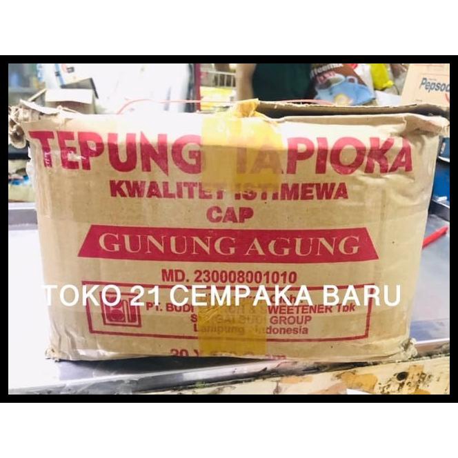 

TERBARUU!! Tepung Tapioka Cap Gunung Agung 500gram 1 KARTON isi 20 BUNGKUS |Murah PROMO