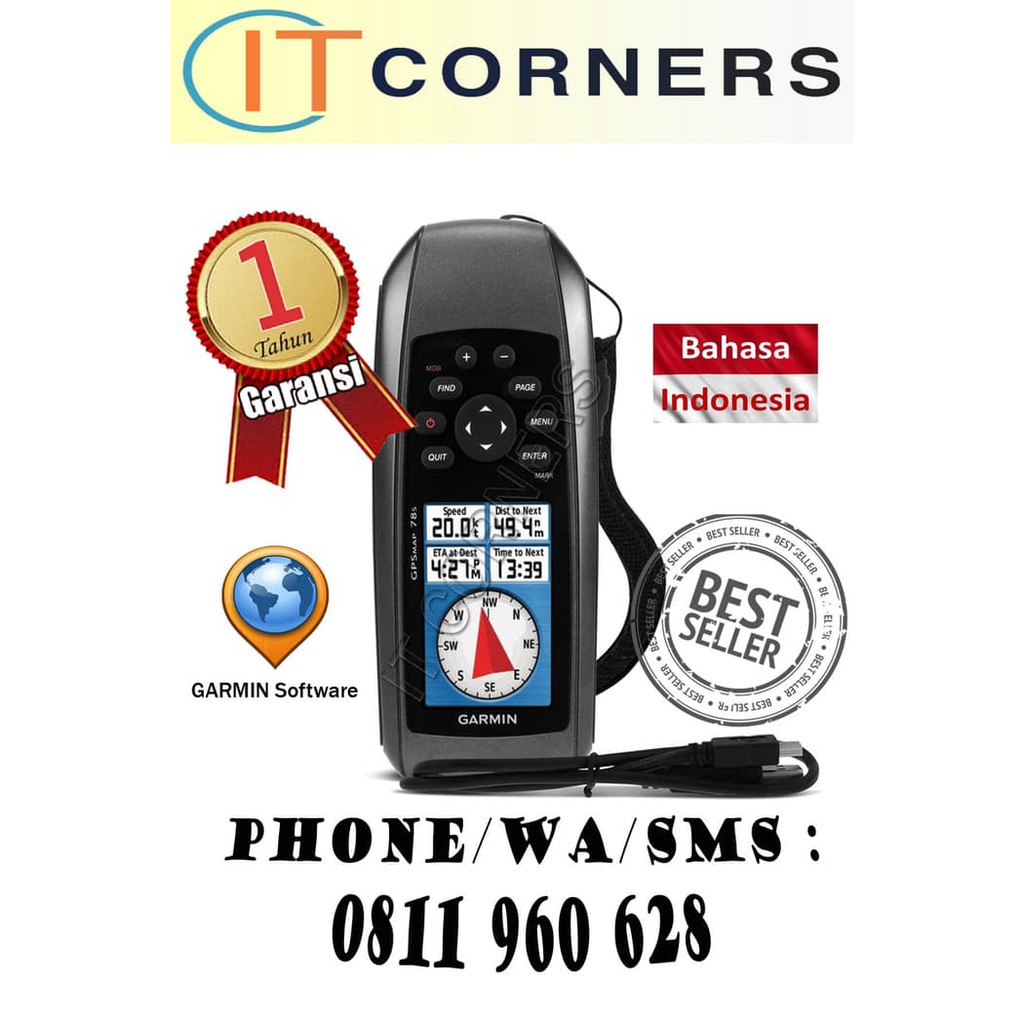 Garmin Gps Map 78S + Peta Indonesia) Paling Murah