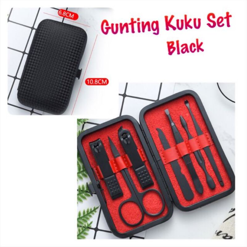 MANICURE SET    gunting kuku set / Gunting Kuku set menicure / set manicuret / Manicure Pedicure/Gunting Kuku Manicure Pedicure Stainless Premium Portable /Manicure Pedicure Set 4IN1 Pedicure Gunting Kuku Pembersi