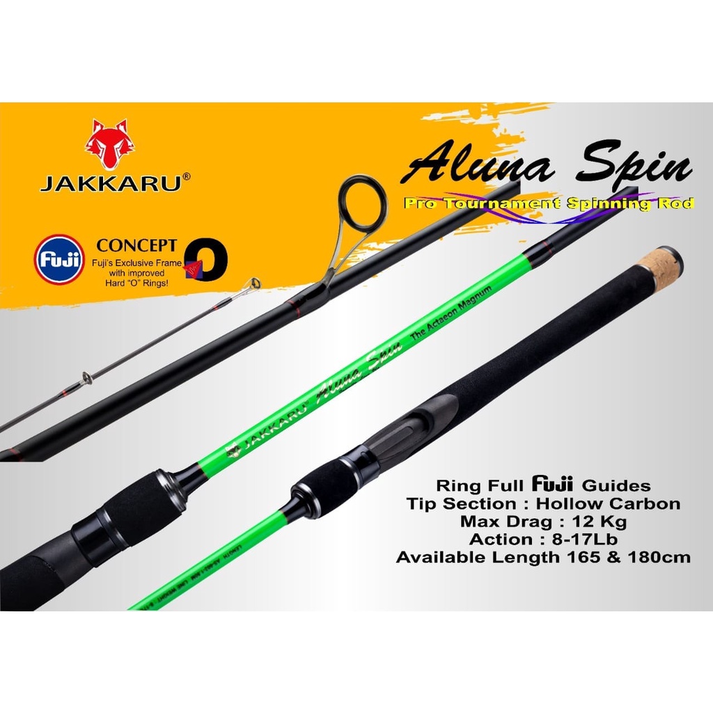 Rod JAKKARU ALUNA SPIN PRO TOURNAMENT 602 / 180cm (Line Test 8-17lbs)