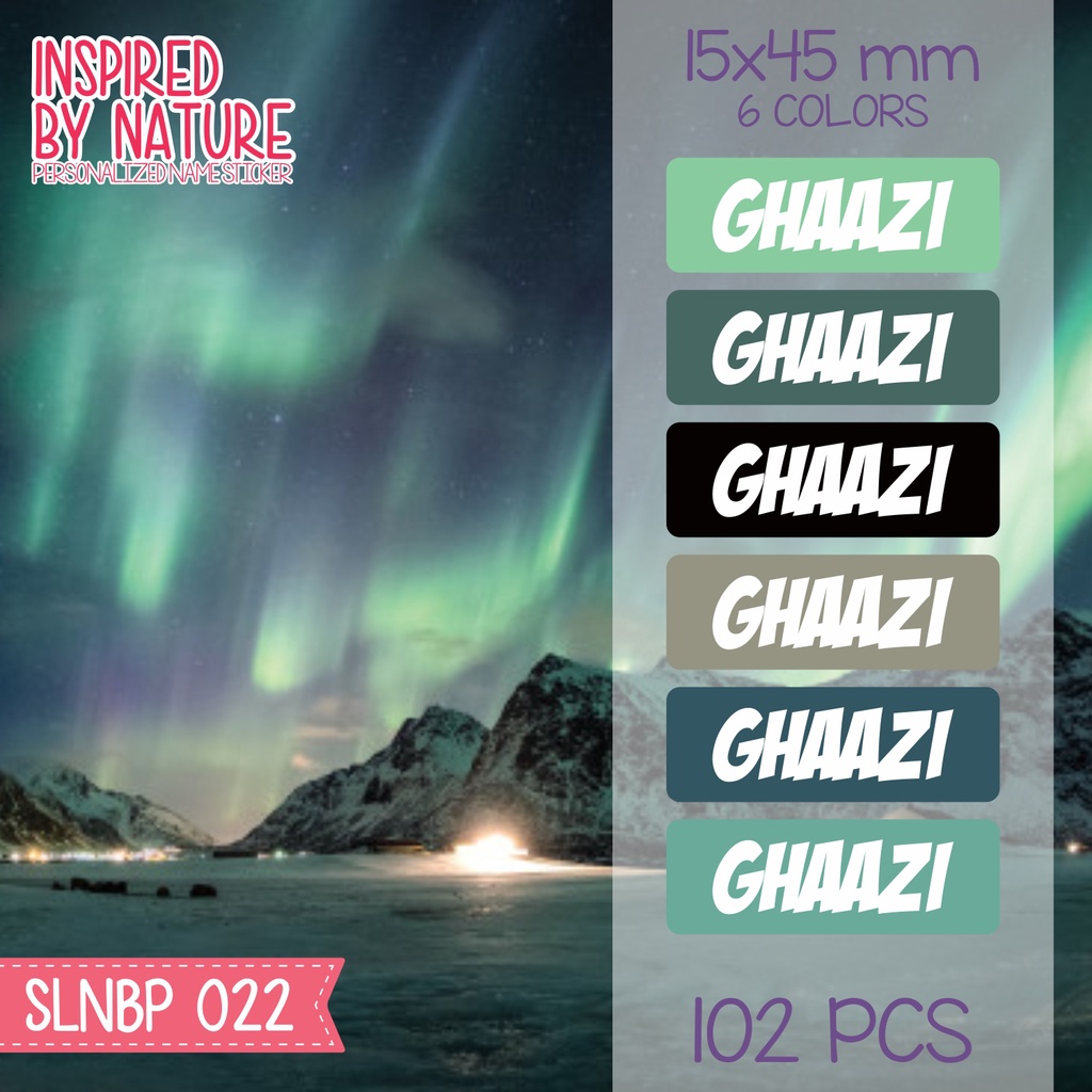 

Stiker label nama anak waterproof kartun sepatu buku sekolah SLNBP 021 - 030