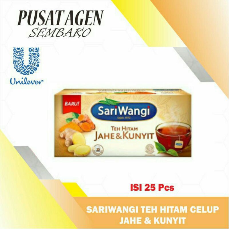 

SARIWANGI Teh Hitam Jahe & Kunyit - 25 sachet @1.5gr