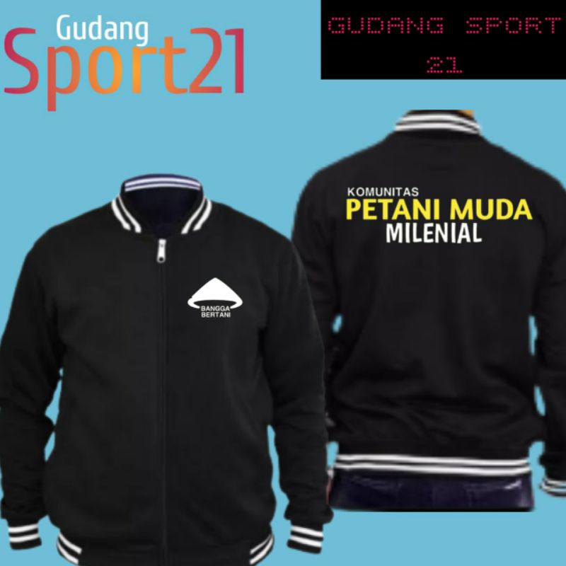 jaket baseball petani muda milenial bangga bertani jaket petani
