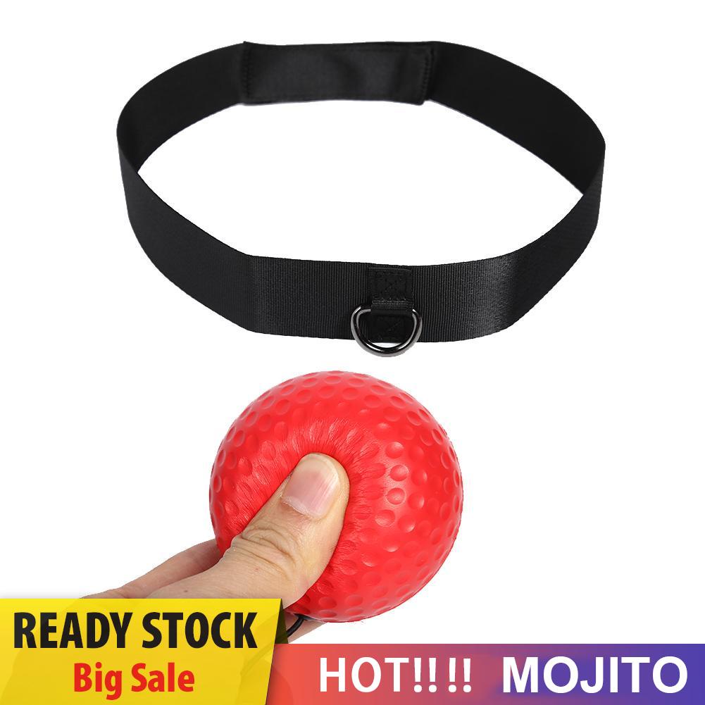 MOJITO Head-mounted Boxing Reflex Speed Ball Boxing Training Equipment (Red Ball)