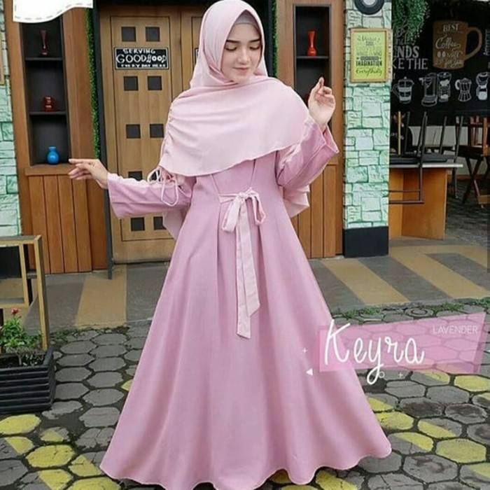 GAMIS SYARI ANNAJAH CAPUCCINO 900GR 110 140 ALLSIZE GAMIS SYARI BUSUI CADAR CREPE HQ POLOS MURAH I.