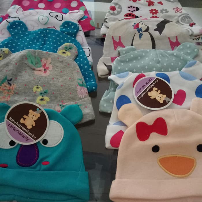 5 pc Kupluk bayi topi bayi carter love