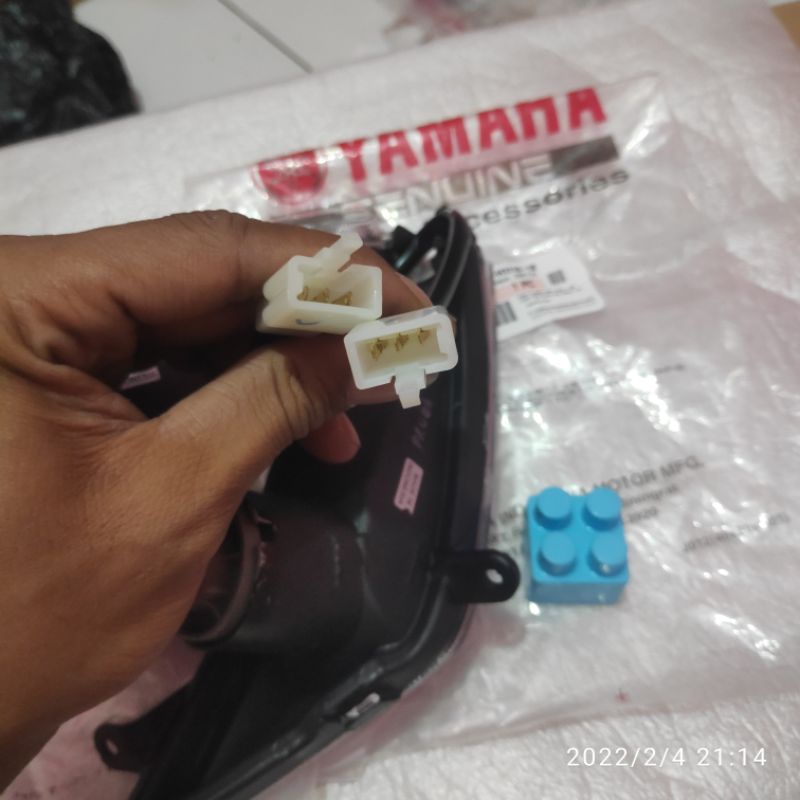 SEN SEIN ASSY DEPAN MIO LAMA SPORTY BOHLAM GEDE SOKET 3 ORIGINAL ORI YAMAHA KANAN KIRI