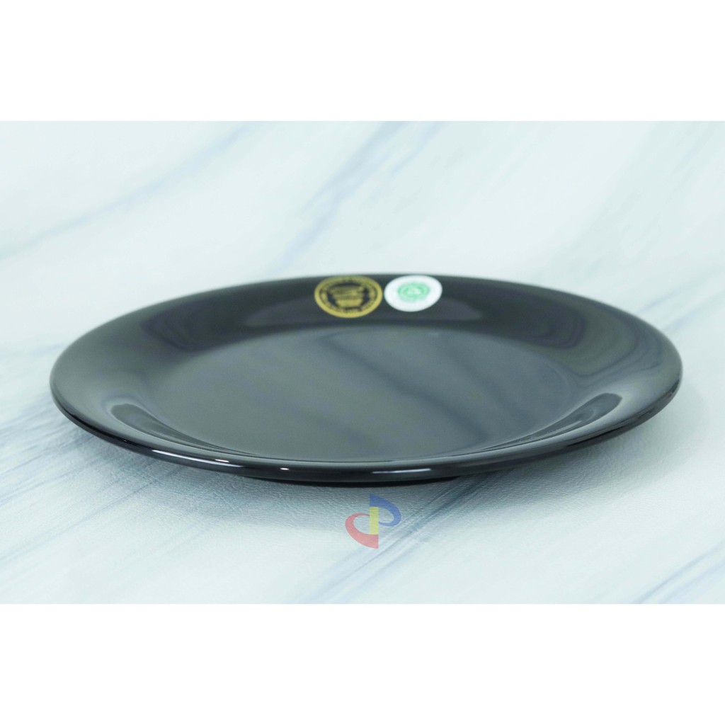 PIRING MELAMINE CEPER HITAM HORECA