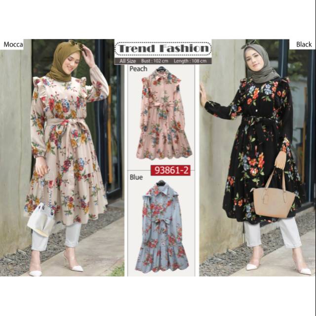 Tunik extu 938612 plawer Liana bahan peach MANGO