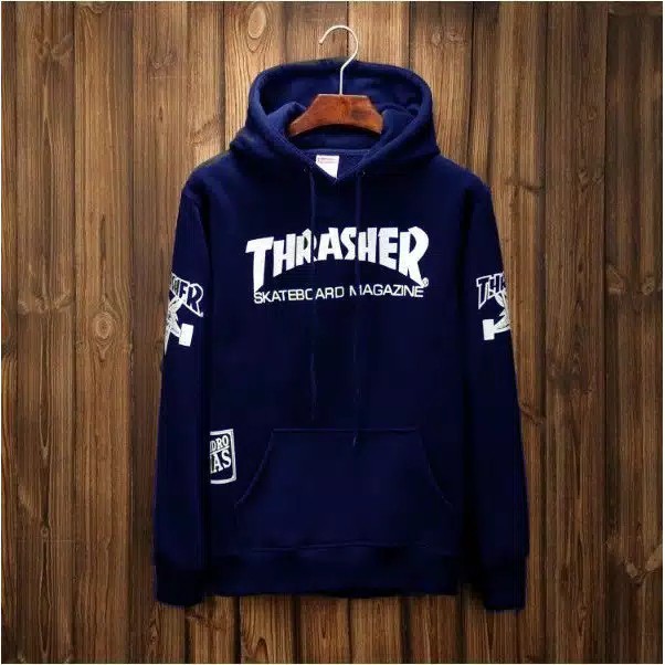 (BIG SALE) SWEATER THRASHER 77 / HOODIE THRASHER BROKLIN BIG SIZE M L XL XXL