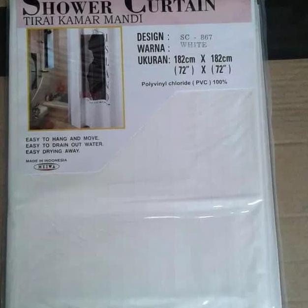 ✯ Shower Curtain Plastik MEIWA/Tirai kamar mandi/Horden kamar mandi ☪