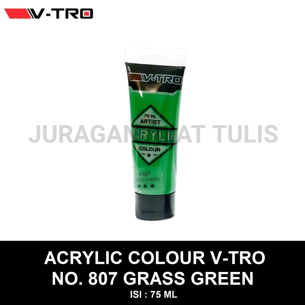 

CAT AKRILIK / ACRYLIC COLOUR 75 ML V-TRO NO. 807 GRASS GEEN