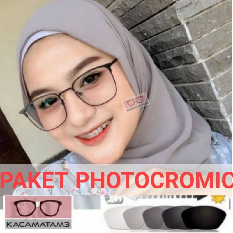 kacamata lensa photocromic antiradiasi boleh pilih yang blueray bisa normal minus plus cilinder tergantung permintaan sampai minus 5 cyl 2 harga masih sama tulis saja pesanan kaka di catatan saat order free box lap cairan pembersih kode 1157 size47-20-136