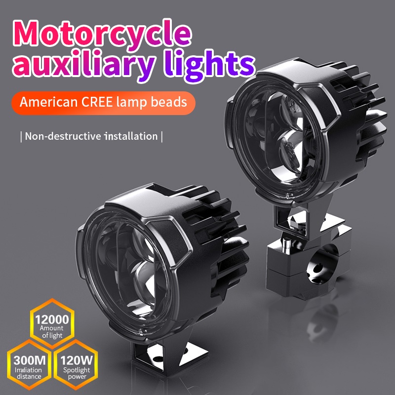 Night Knight Lampu Kabut Depan Led 12v 6500k 120w Untuk Motor