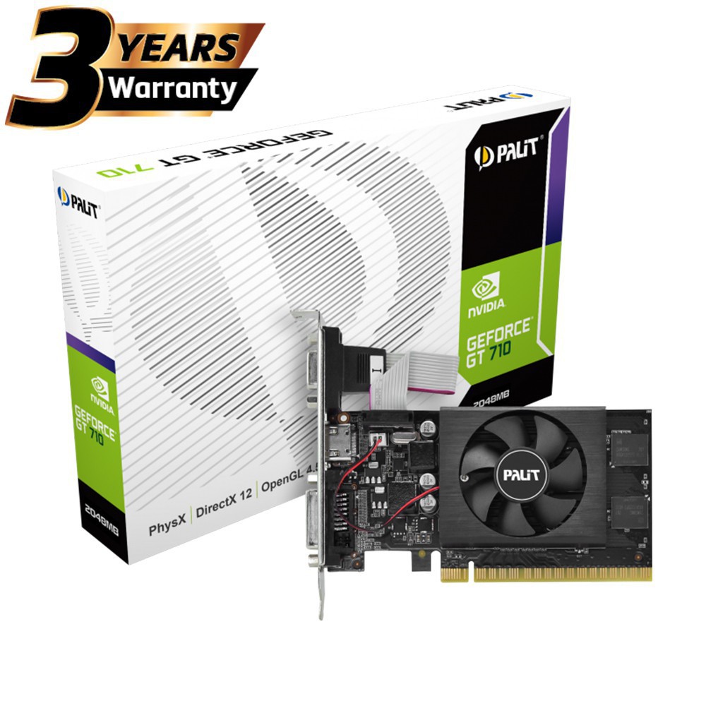 VGA CARD PALIT GEFORCE GT 710 2048MB 2GB DDR3 64 BIT - NEW GARANSI 2THN