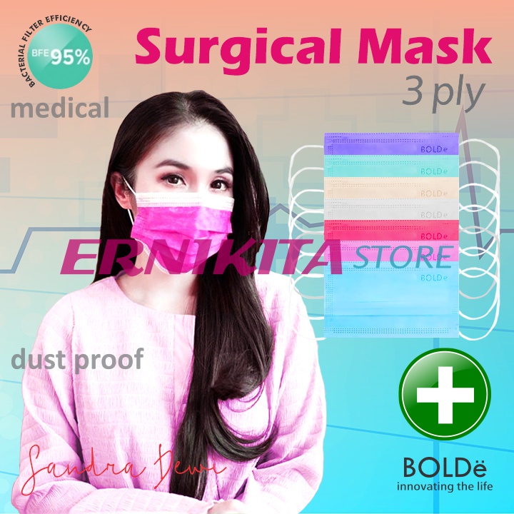 BOLDe SUPER MASK SURGICAL 3 PLY - Masker Medis Izin DEPKES