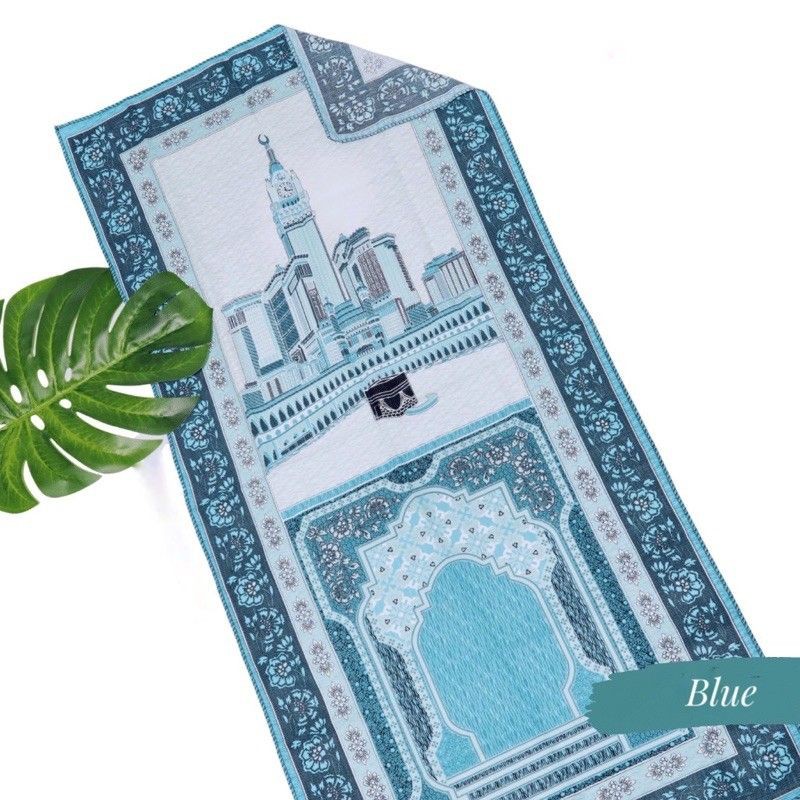 sajadah travel sopa/sajadah tas dompet/sajadah traveling motif kakbah