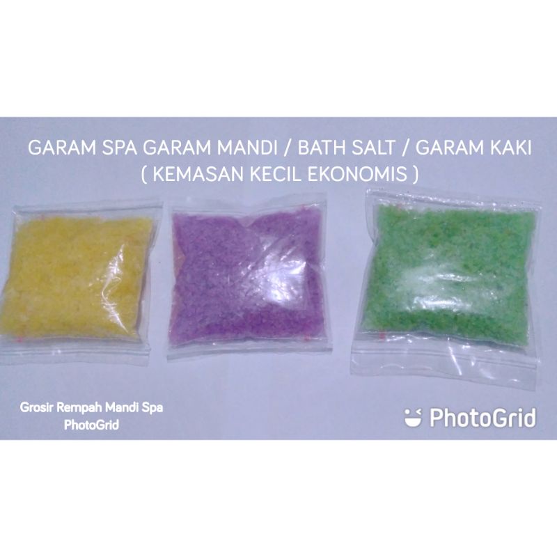 ( 50 Gram ) GARAM SPA AROMATERAPI - GARAM MANDI / KAKI - CAMPURAN MANDI REMPAH EKONOMIS